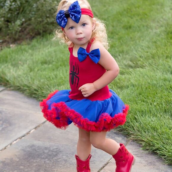 Spiderman Halloween Costume Toddler Girl XS and Small - Picture 2 of 6